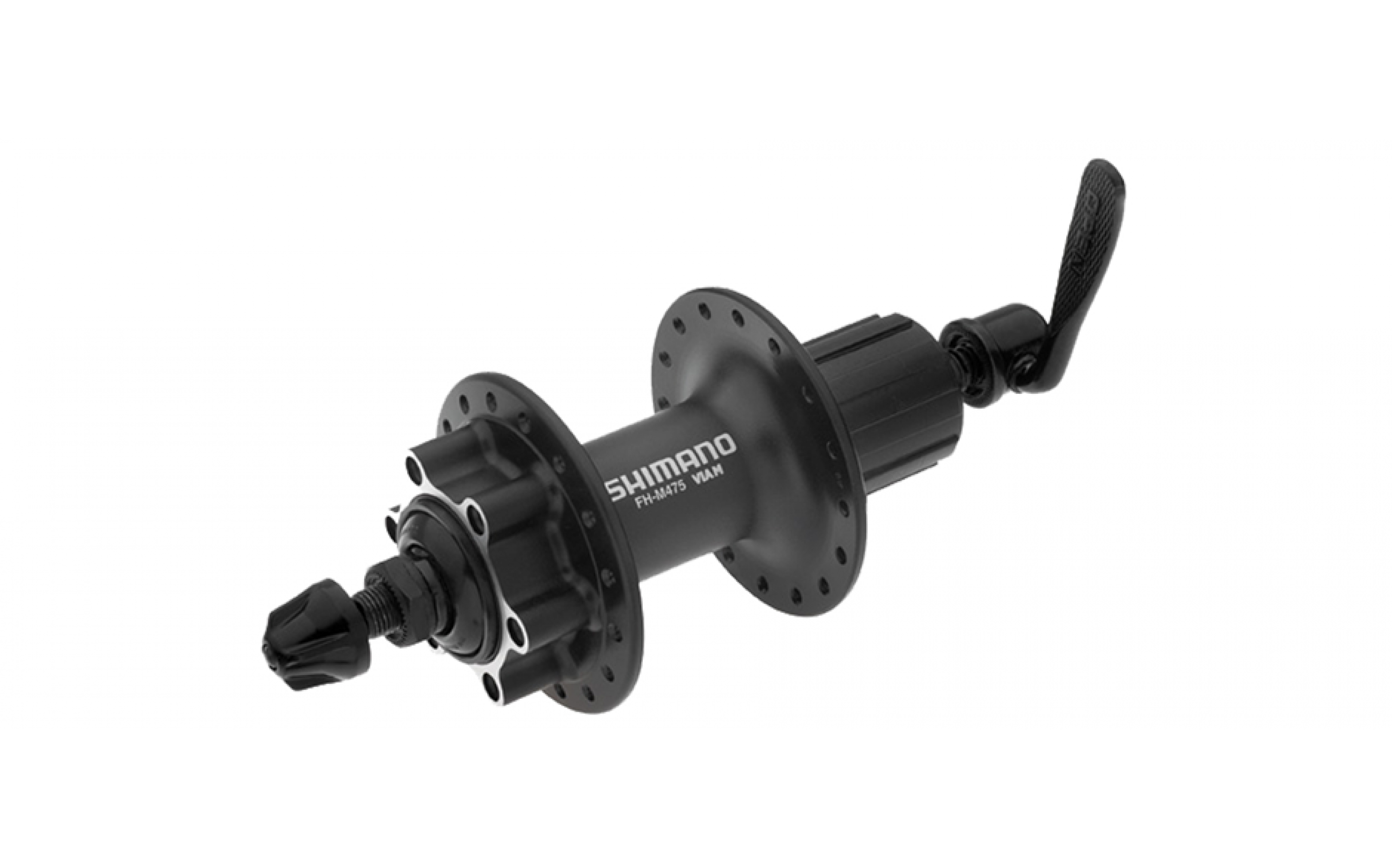 Втулка Shimano задня 14Gx36H DISK, касета, FH-M475L, QR, чорна